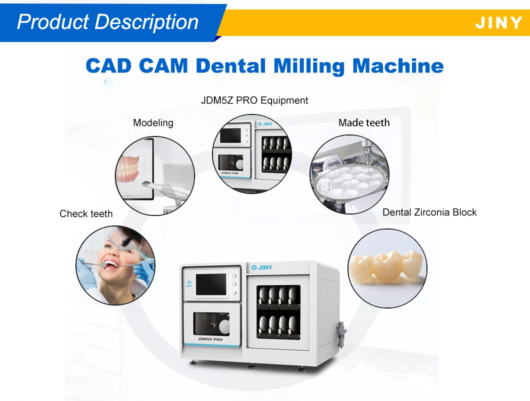 China CAD Cam 5 Axis Dental Lab Dental Milling Machine Zirconia Milling Machine
