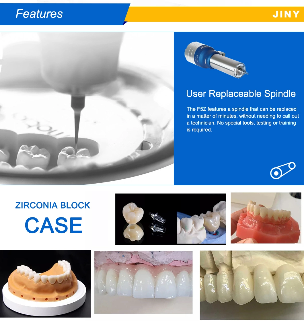 Dental Equipment Chairside 5 Axis Wax/Zirconia/Peek Dental Desktop Milling Machine for Dental Lab